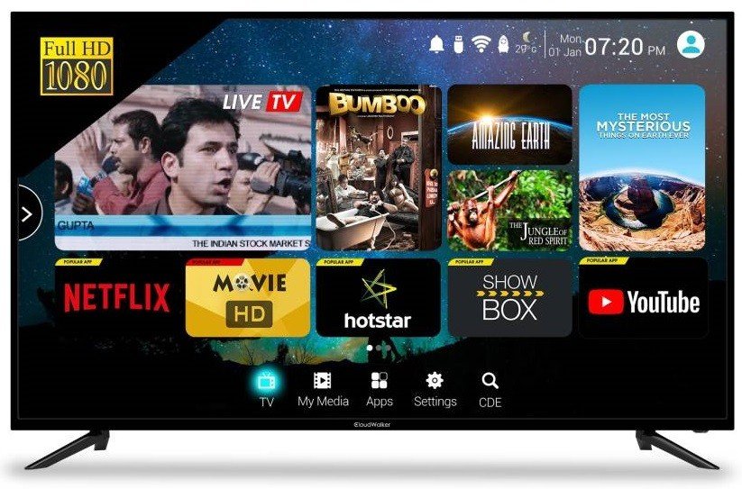 CloudWalker Cloud TV Full HD LED Smart TV - Best TV Under 30000